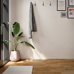 GoodHome Papier Peint<Papier peint vinyle intissé uni aspect tissu beige clair L.1005 x l.53cm , Mythe