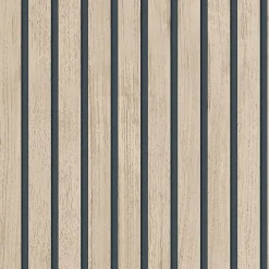Ugepa Papier peint vinyle intissé effet lattes de bois beigeL.1001 x l.53cm Ugèpa- Papier Peint