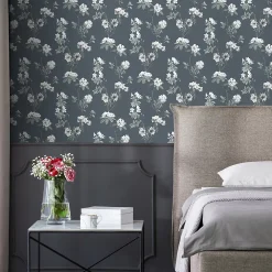 GoodHome Papier peint Vinyle Intissé Rubin gris- Papier Peint