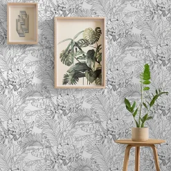 GoodHome Papier peint vinyle intissé texturé Oophoric- Papier Peint