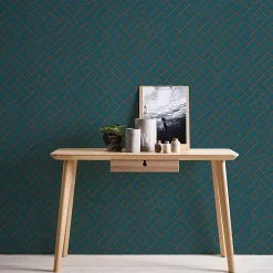 GoodHome Papier Peint<Papier peint Vinyle Intissé Nimie vert