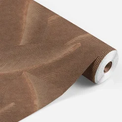 Lutece Papier Peint<Papier peint vinyle intissé Allure mat et satiné effet Cuivre feuilles marron, rouille l.1005 x l.53 cm