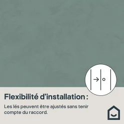 GoodHome Papier Peint<Papier peint vinyle intissé uni bleu vert L.53 x l.1005 cm Izier