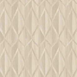 GoodHome Papier Peint<Papier peint vinyle intissé Cassata imprimé géométrique beige L.1000 x l.53cm