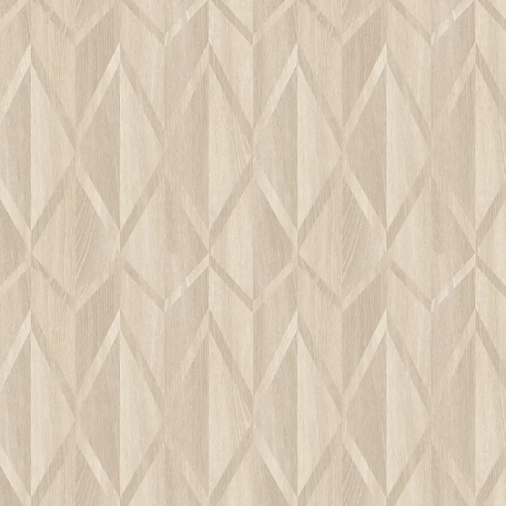 GoodHome Papier Peint<Papier peint vinyle intissé Cassata imprimé géométrique beige L.1000 x l.53cm