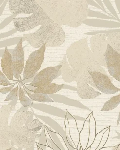 Papier Peint<Papier peint vinyle intissé feuillage beige L.1001 x l.53cm