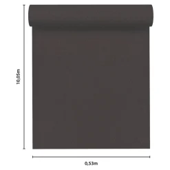 GoodHome Papier peint vinyle intissé uni aspect tissu gris anthracite L.1005 x l.53cm , Mythe- Papier Peint