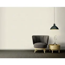A.S. Creation Papier peint vinyle intissé uni beige ivoire mat L.1005 x l. 53 cm As Creation Antigua- Papier Peint