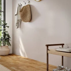 GoodHome Papier peint vinyle intissé uni aspect tissu beige L.1005 x l.53cm , Mythe- Papier Peint