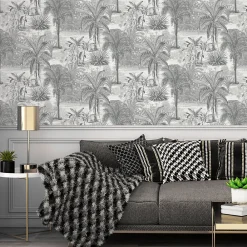 GoodHome Papier Peint<Papier peint Vinyle Intissé Onyk gris