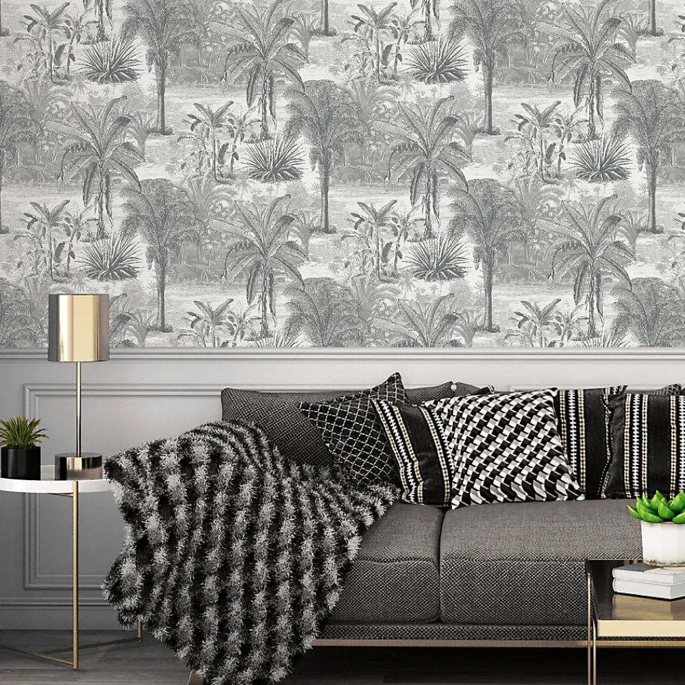 GoodHome Papier Peint<Papier peint Vinyle Intissé Onyk gris