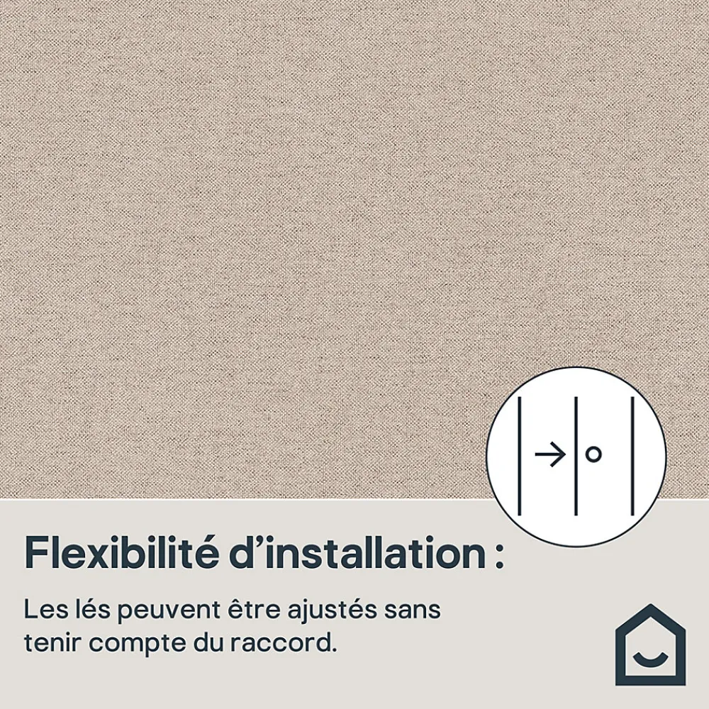GoodHome Papier Peint<Papier peint vinyle sur intissé Moivre gris anthracite