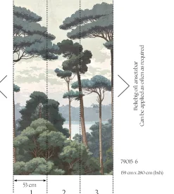 A.S. Creation Papier Peint Panoramique<Papier peint vinyle sur intissé Nature L.2.8 x l.1.59 m. - Réf. AS-790156