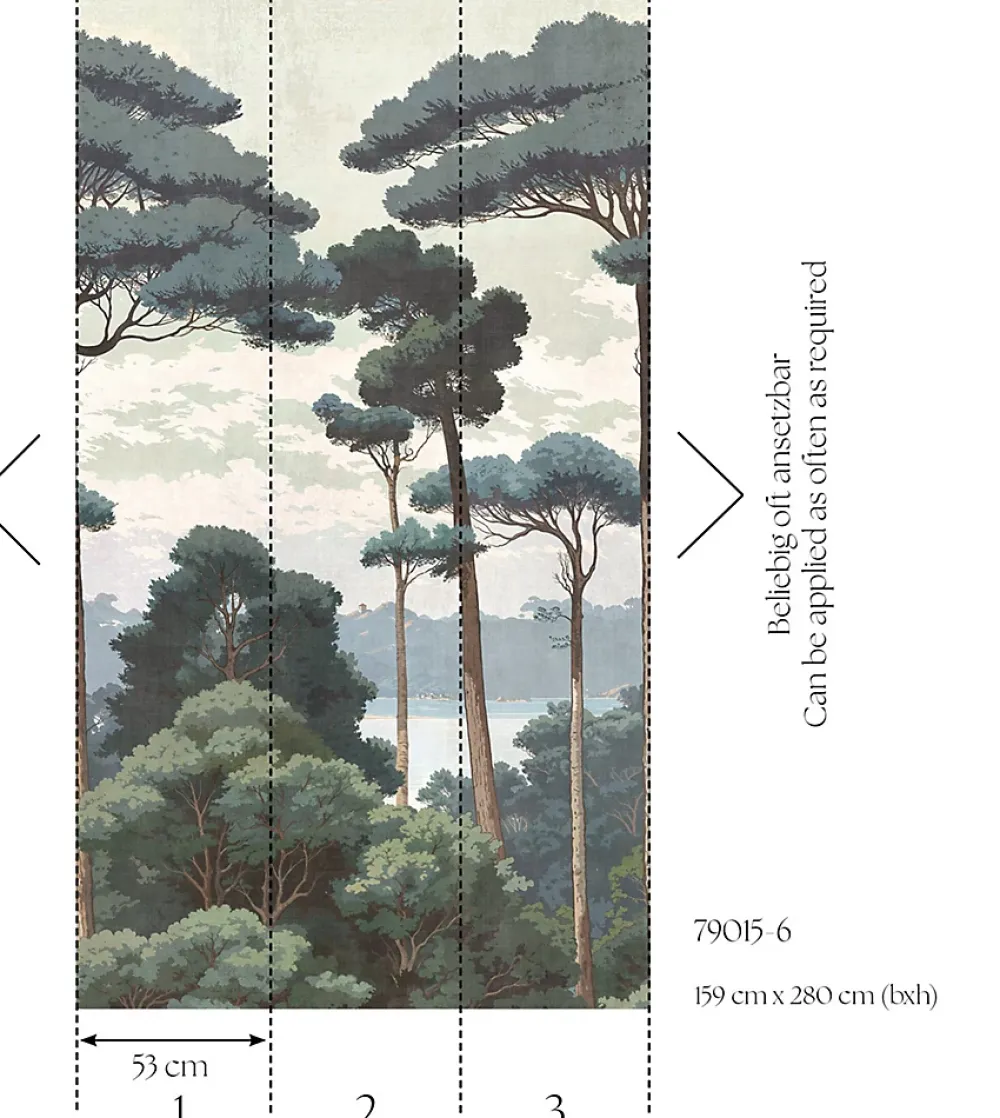 A.S. Creation Papier Peint Panoramique<Papier peint vinyle sur intissé Nature L.2.8 x l.1.59 m. - Réf. AS-790156