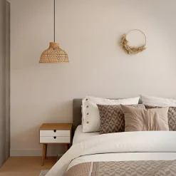 GoodHome Papier peint vinyle sur intissé  Aune sable- Papier Peint