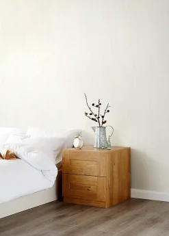 GoodHome Papier peint vinyle sur intissé Lery blanc- Papier Peint