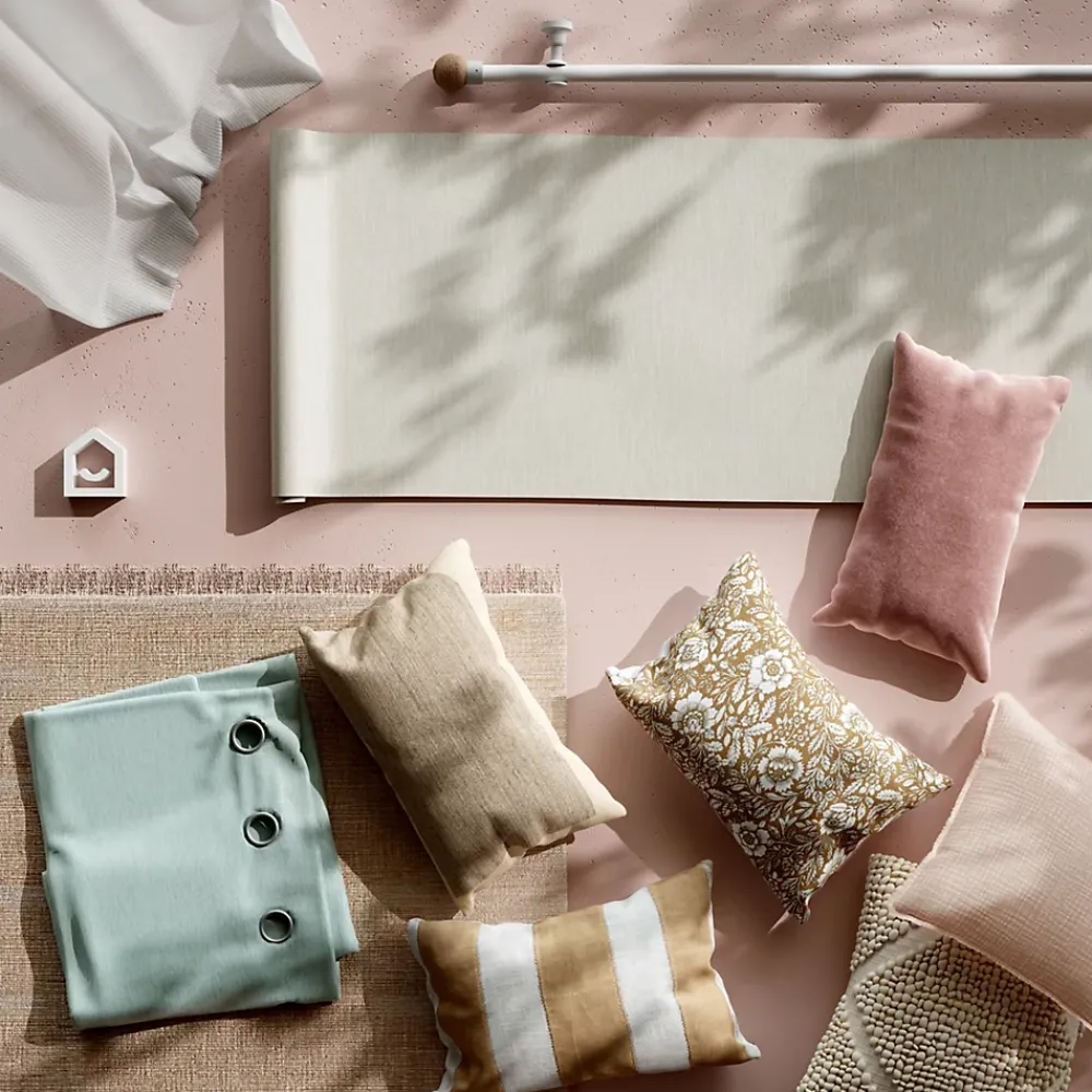 GoodHome Papier Peint<Papier peint vinyle sur intissé Arceau beige