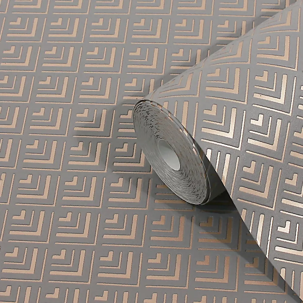 GoodHome Papier Peint<Papier peint vinyle sur intissé Ficus noir