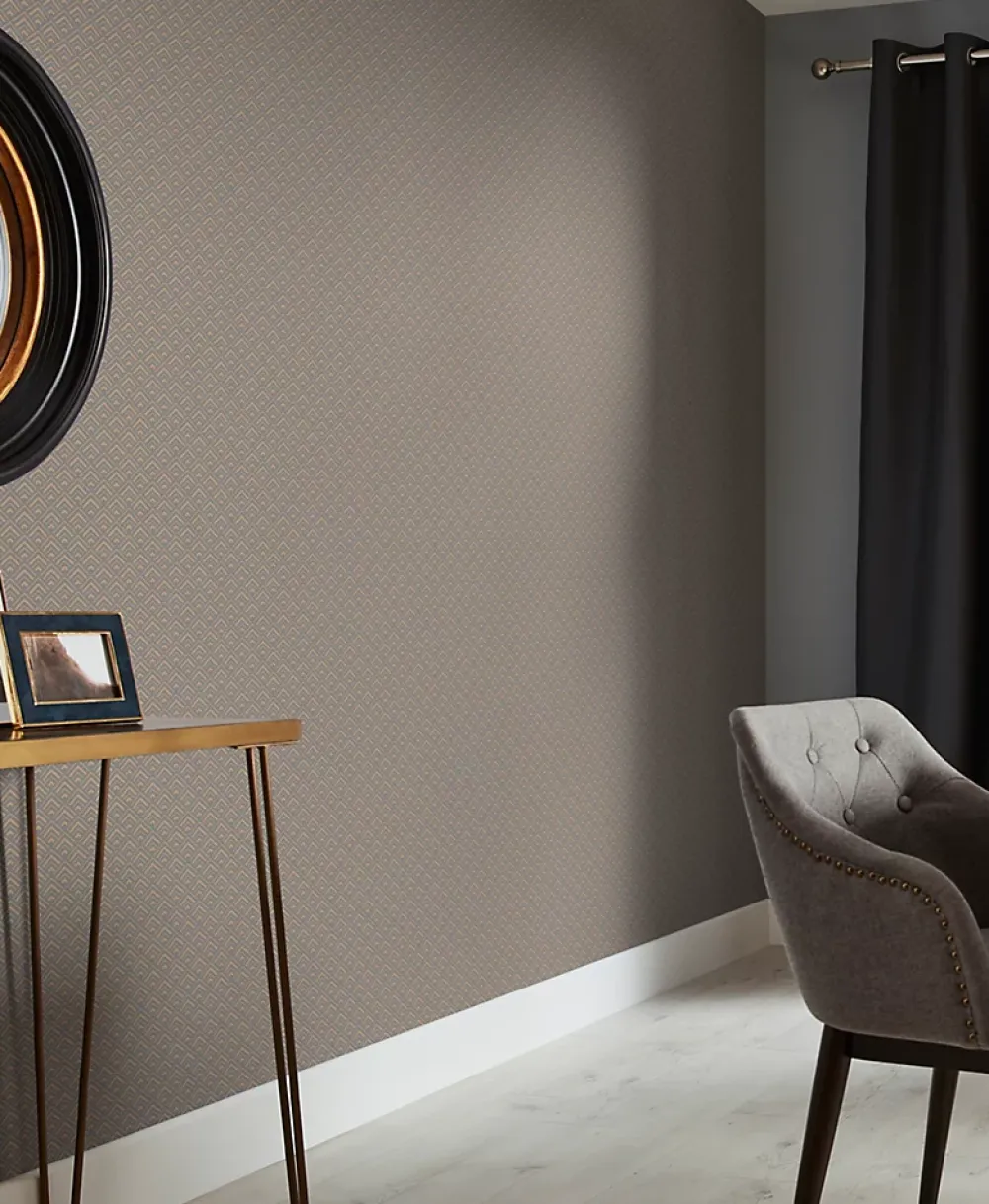 GoodHome Papier Peint<Papier peint vinyle sur intissé Ficus noir