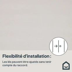 GoodHome Papier Peint<Papier peint vinyle sur intissé Tille blanc