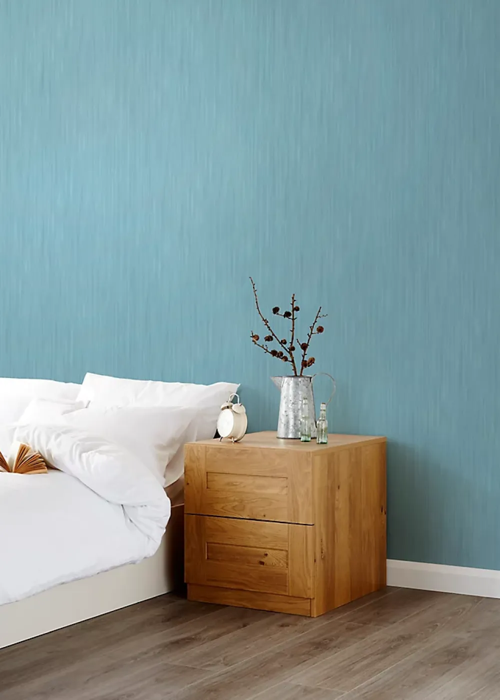 GoodHome Papier Peint<Papier peint vinyle sur intissé Lery bleu