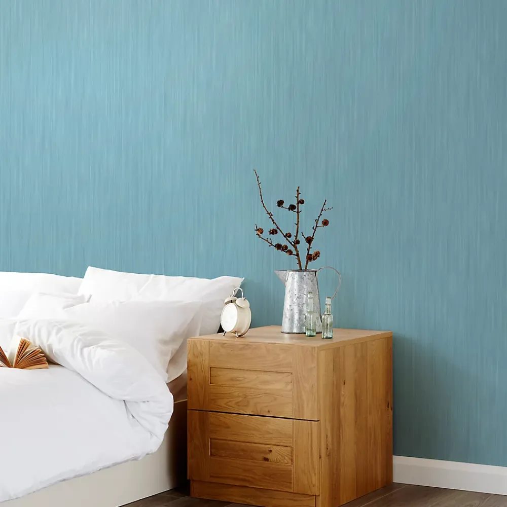 GoodHome Papier Peint<Papier peint vinyle sur intissé Lery bleu