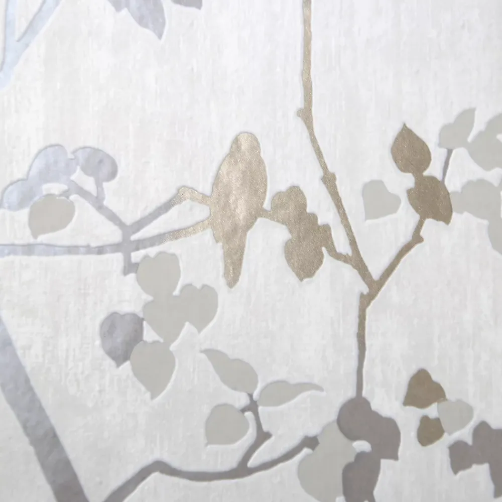 GoodHome Papier peint vinyle sur intissé Bromus crème- Papier Peint