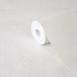GoodHome Papier Peint<Papier peint vinyle sur intissé  Lancon blanc cassé