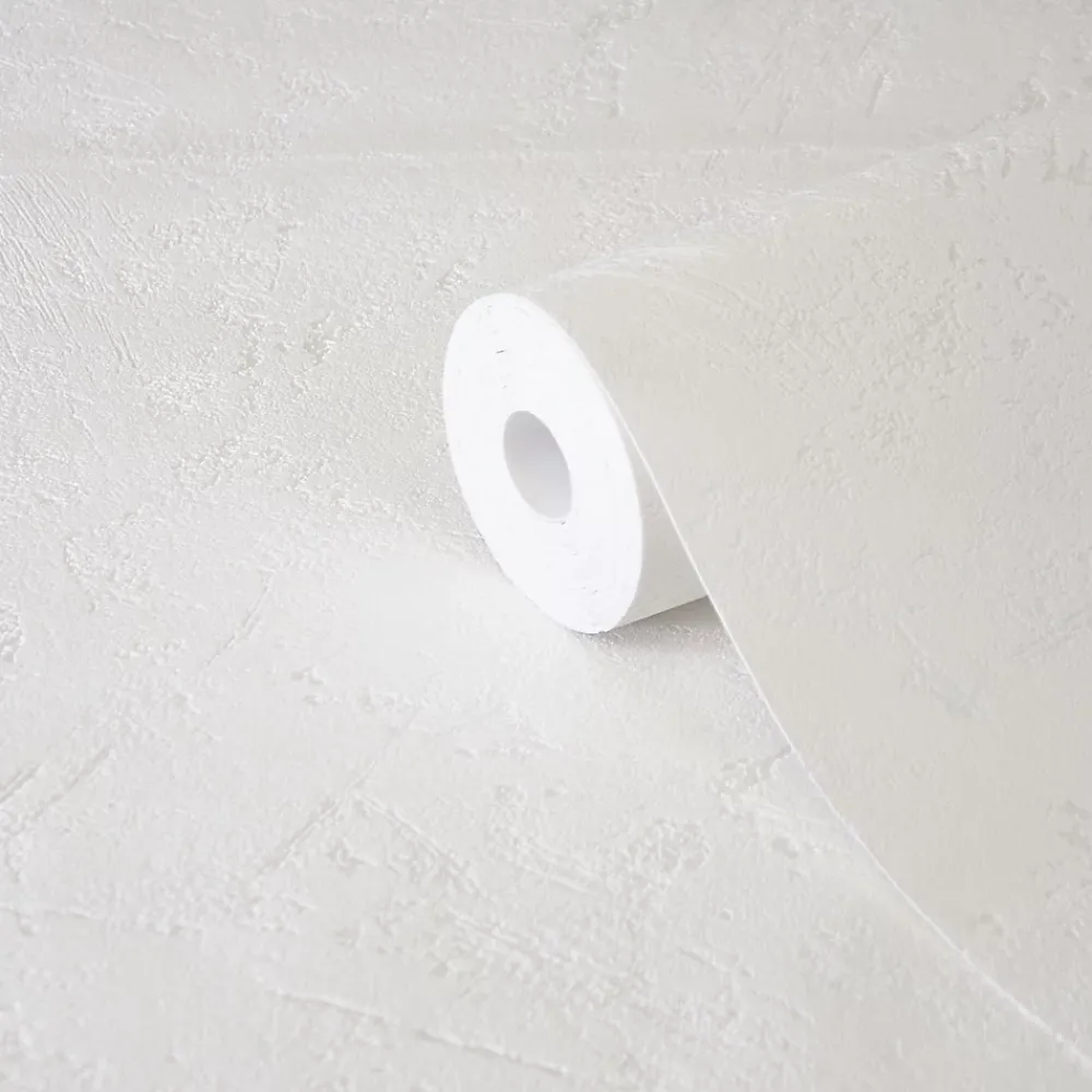 GoodHome Papier Peint<Papier peint vinyle sur intissé Lancon blanc cassé