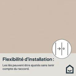 GoodHome Papier peint vinyle sur intissé Aune taupe- Papier Peint