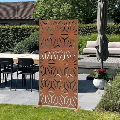 Casa.Pro Paravent Kilsturd acier corten 180 x 90 x 40 cm rouille- Cloison Amovible