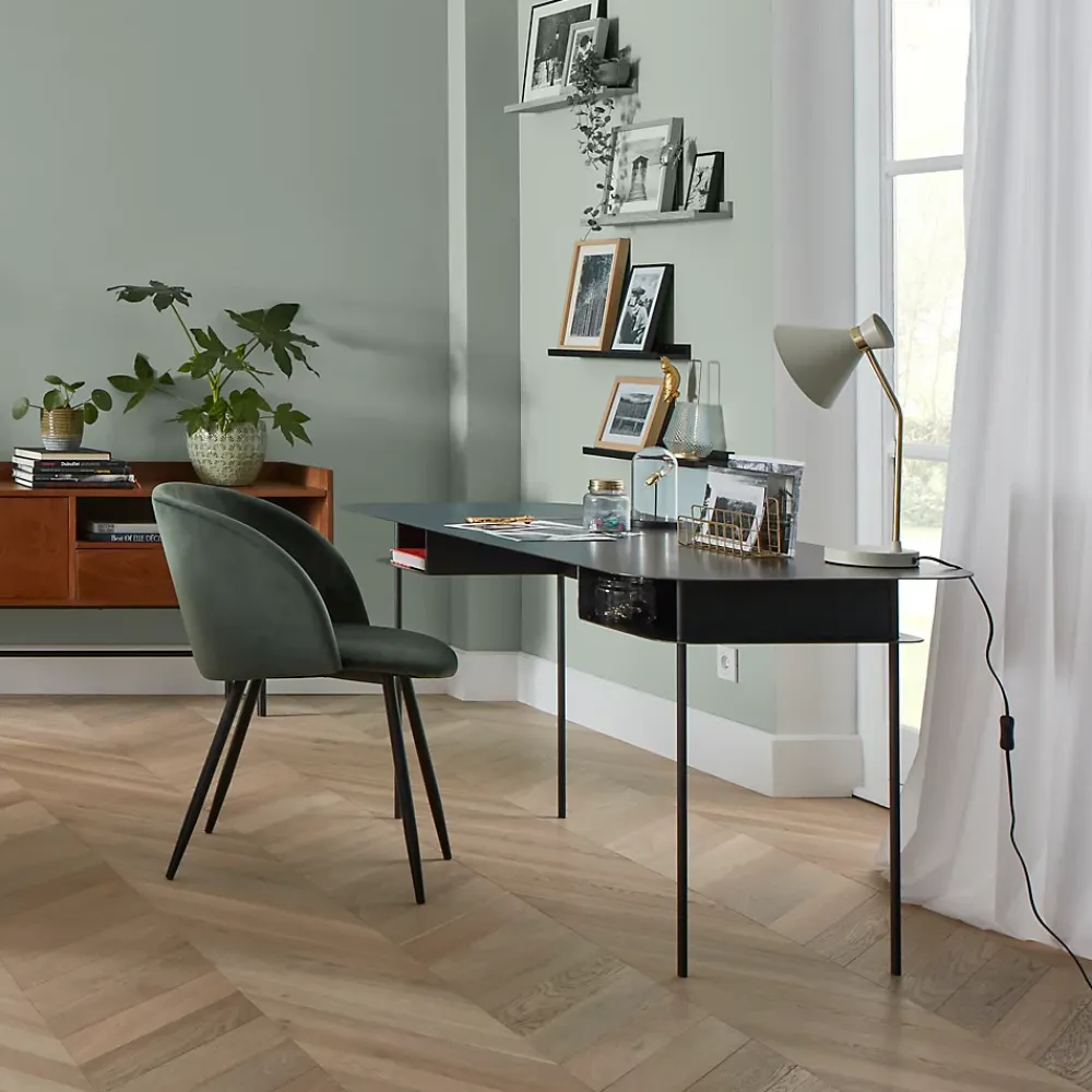 GoodHome Voir Tous Les Parquets|Parquet Contrecollé<Parquet contrecollé à coller point de hongrie en chêne Eslov finition vernis mat coloris naturel L.54 x l.9 x ép.1,4 cm