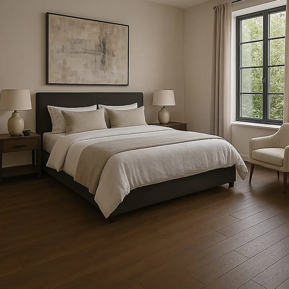Wood And Cotta Parquet Contrecollé|Voir Tous Les Parquets<Parquet contrecollé Chêne naturel - Lame droite - Huilé - Fumé foncé - 2200x260x15mm