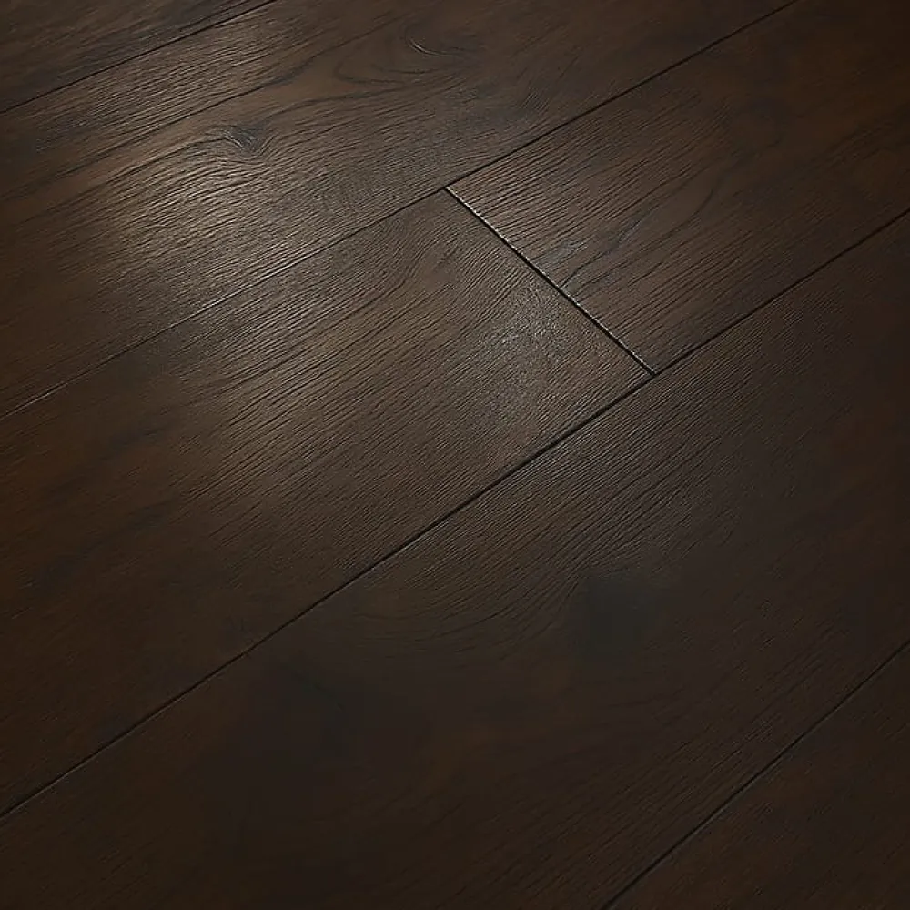 Wood And Cotta Parquet Contrecollé|Voir Tous Les Parquets<Parquet contrecollé Chêne naturel - Lame droite - Huilé - Fumé foncé - 2200x260x15mm