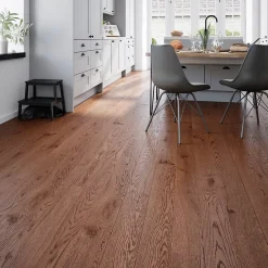 GoodHome Parquet contrecollé clipsable Skara L en chêne huilé rustique compatible pièces humides- Parquet Contrecollé|Voir Tous Les Parquets