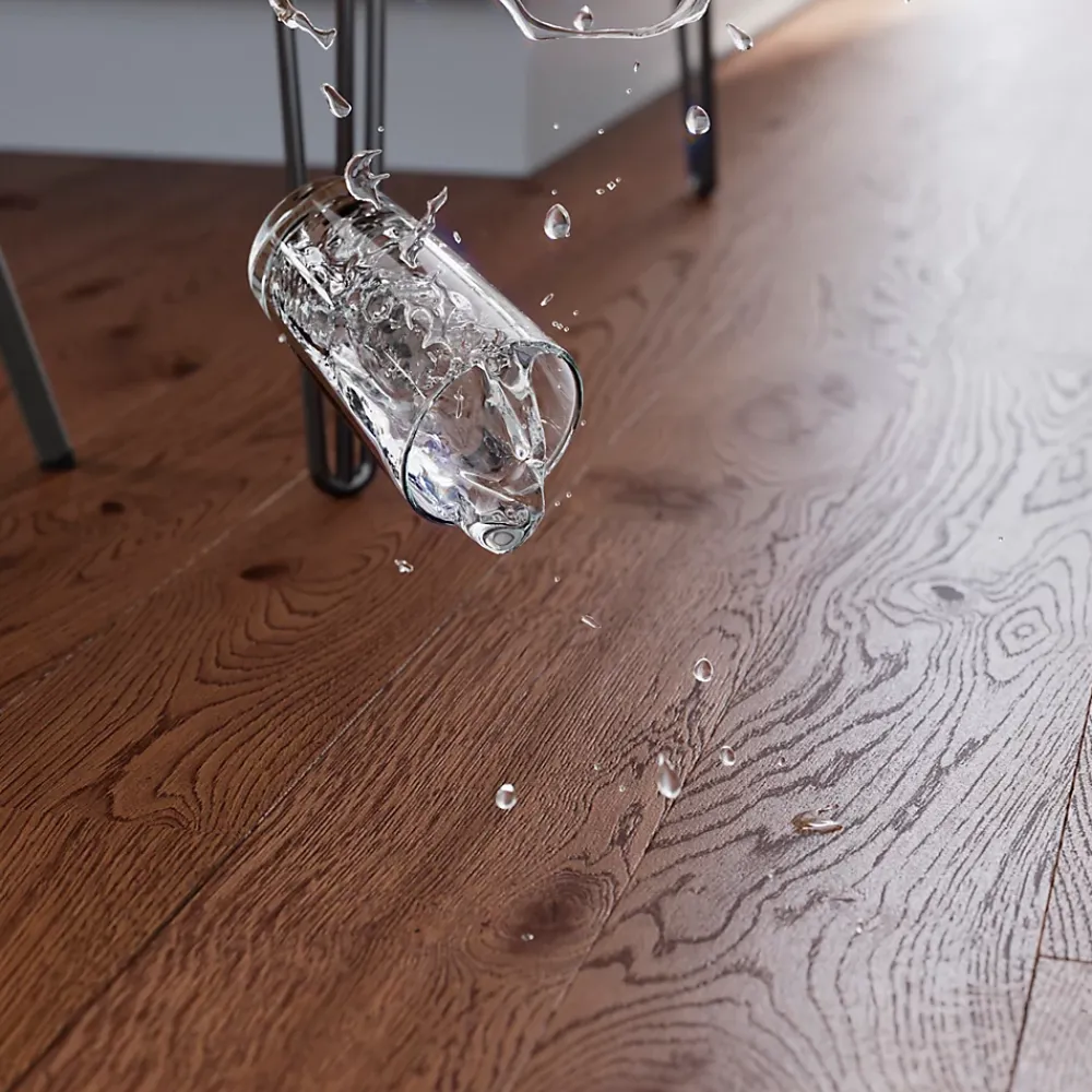 GoodHome Parquet contrecollé clipsable Skara L en chêne huilé rustique compatible pièces humides- Parquet Contrecollé|Voir Tous Les Parquets