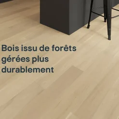 GoodHome Parquet contrecollé clipsable Lulea L en chêne huilé naturel compatible pièces humides- Parquet Contrecollé|Voir Tous Les Parquets