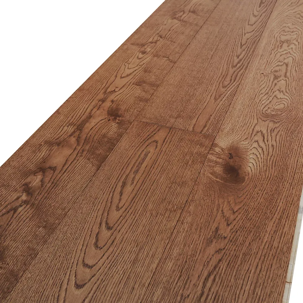 GoodHome Parquet contrecollé clipsable Skara XXL en chêne huilé brun rustique- Parquet Contrecollé|Voir Tous Les Parquets
