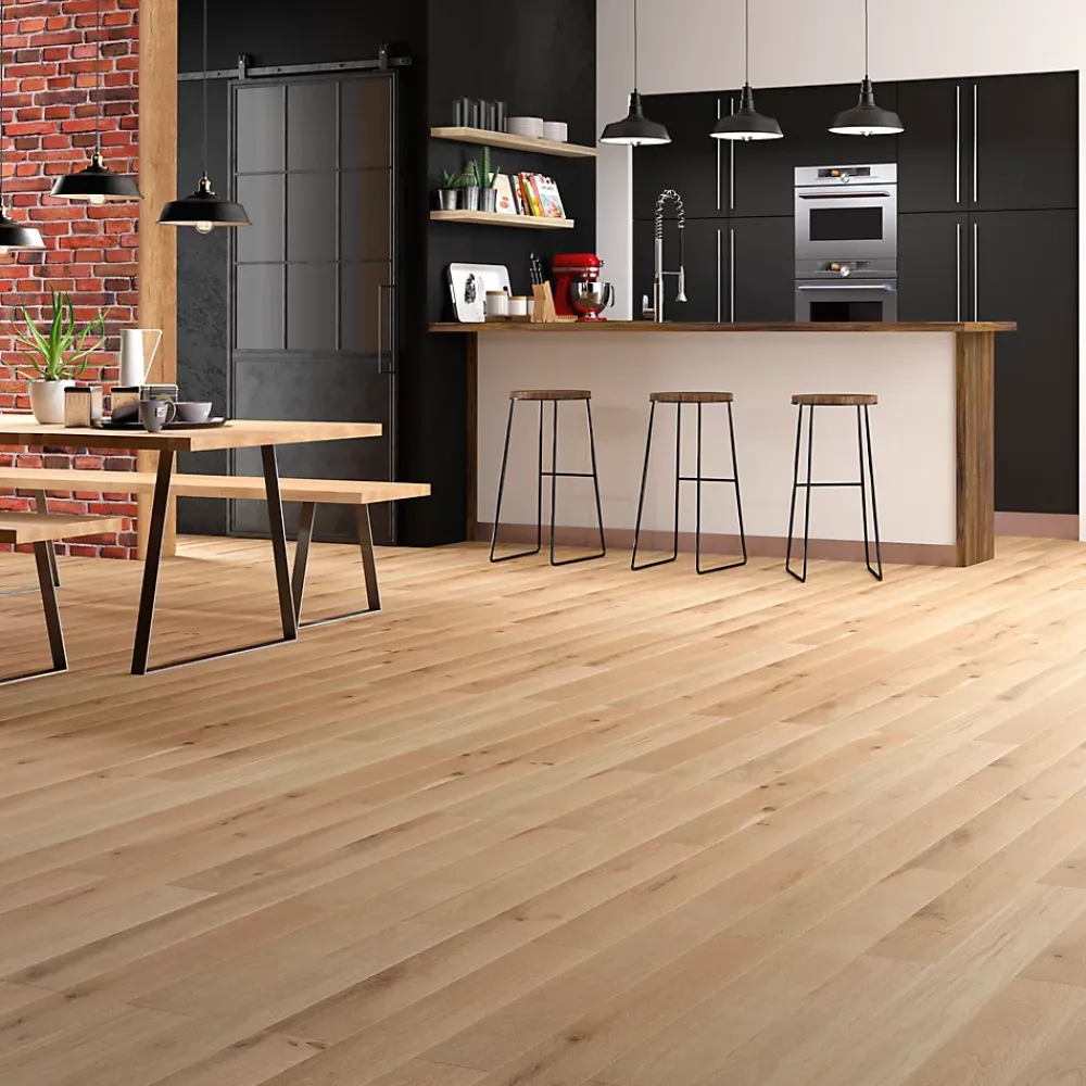GoodHome Parquet Contrecollé|Voir Tous Les Parquets<Parquet contrecollé clipsable Padillac L 119cm en chêne français verni naturel