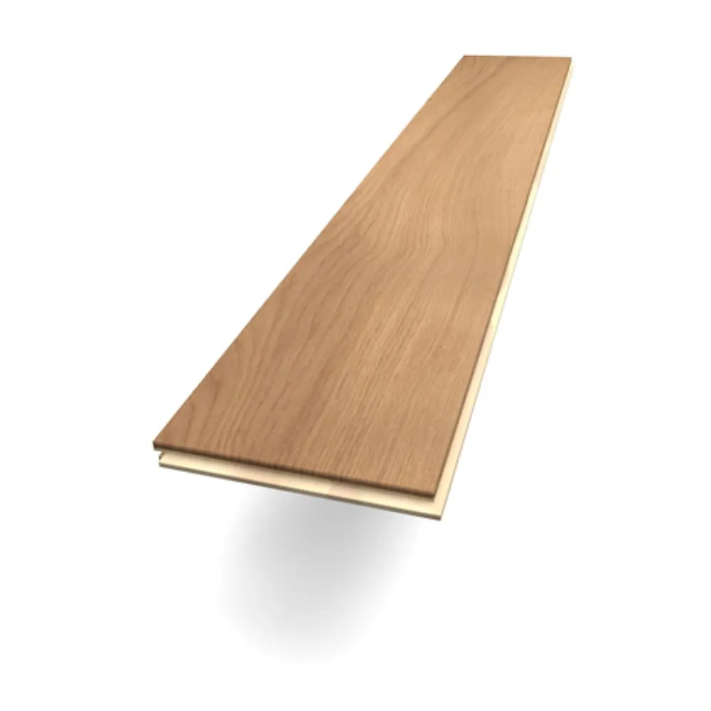 Parquet contrecollé clipsable bâton rompu en chêne marron rustique mat l.13,9 x L.80 cm x ép.14 mm- Parquet Contrecollé|Voir Tous Les Parquets