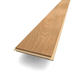 Parquet Contrecollé|Voir Tous Les Parquets<Parquet contrecollé clipsable en chêne blond rustique mat l.18,4 x L.121 cm x ép.12mm
