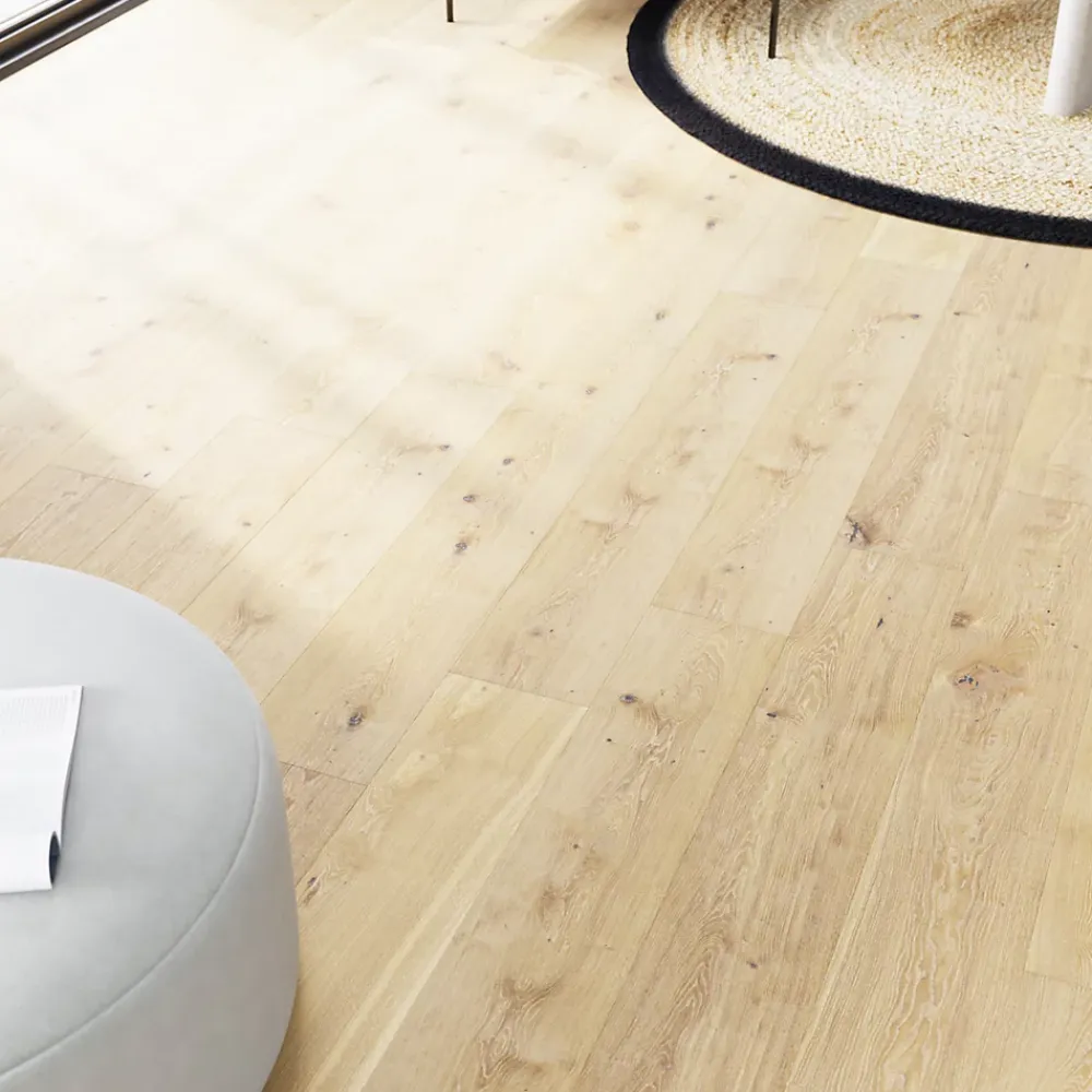 GoodHome Parquet contrecollé clipsable Lulea XL en chêne vernis naturel rustique- Parquet Contrecollé|Voir Tous Les Parquets