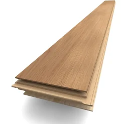 Parquet contrecollé clipsable en chêne beige rustique mat l. 13,9 x L.121 cm ép. 12 mm- Parquet Contrecollé|Voir Tous Les Parquets