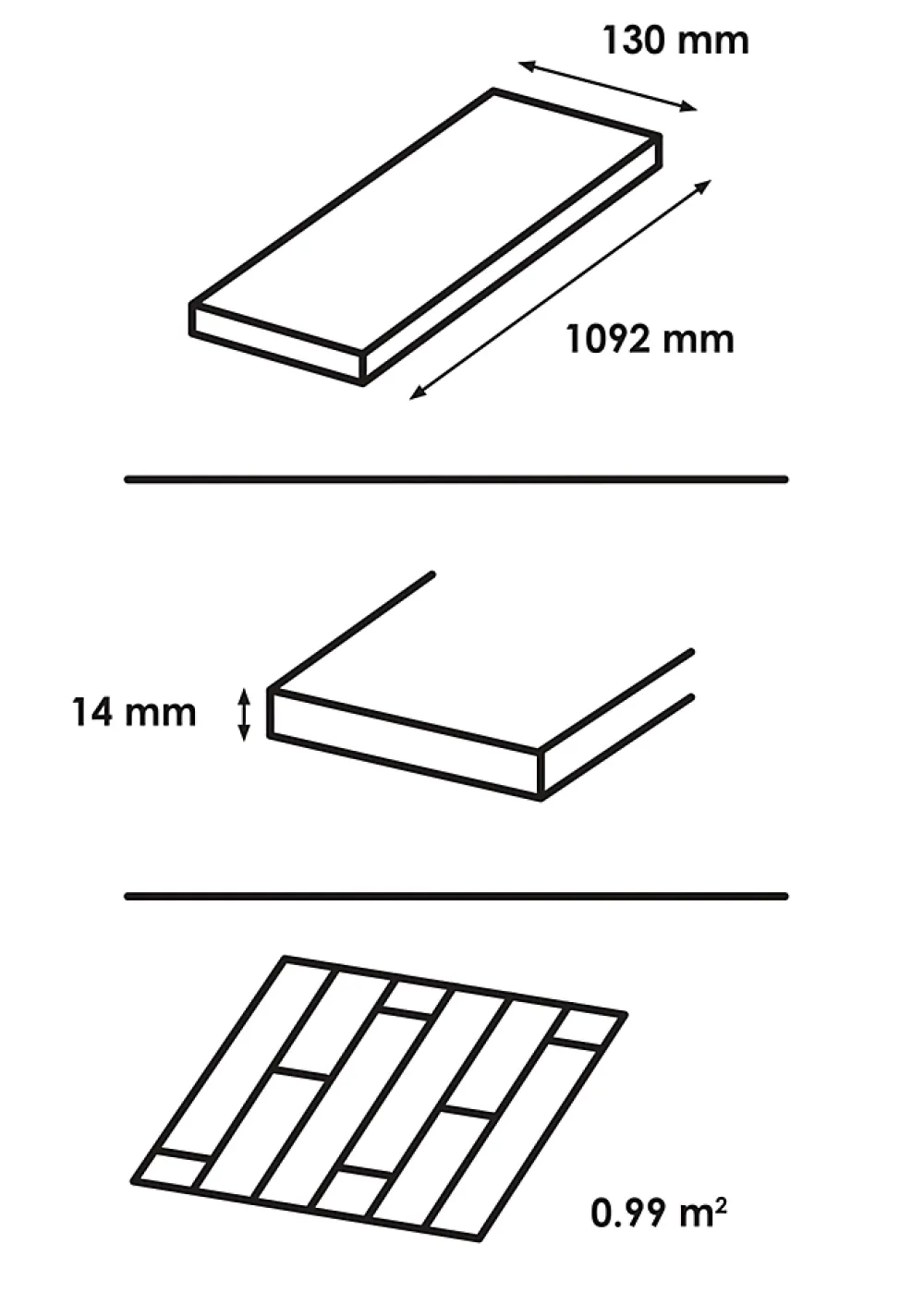 GoodHome Parquet Contrecollé|Voir Tous Les Parquets<Parquet contrecollé clipsable beige chaud mat l.13 x L.109,2cm x ép. 14mm , Lulea