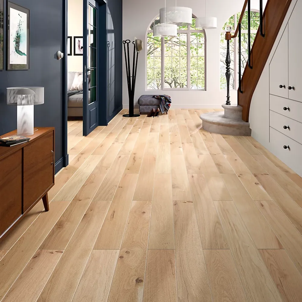 GoodHome Parquet Contrecollé|Voir Tous Les Parquets<Parquet contrecollé clipsable Padillac L 200 cm en chêne français verni naturel