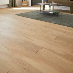 GoodHome Parquet Contrecollé|Voir Tous Les Parquets<Parquet contrecollé clipsable Padillac L 200 cm en chêne français verni naturel