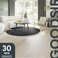 GoodHome Parquet contrecollé clipsable Goodsir XL en chêne verni coloris naturel- Parquet Contrecollé|Voir Tous Les Parquets