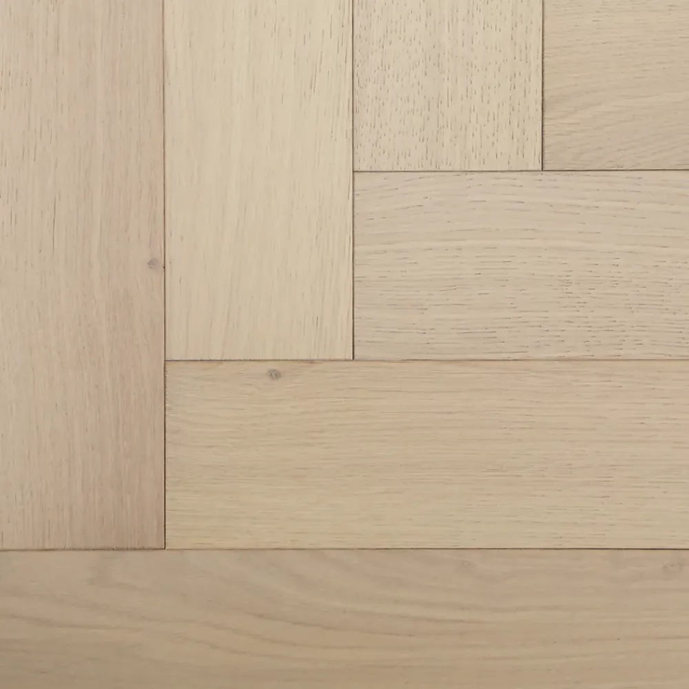 GoodHome Parquet Contrecollé|Parquet Chevron<Parquet contrecollé clipsable Lulea bâtons rompus en chêne huilé coloris naturel