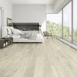 Décoweb Parquet flottant Stratifié - Cuisine et salle de bain - Lames larges - Chêne Fiji - Paquet de 1,507 m²- Sol Stratifié