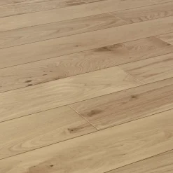 GoodHome Parquet massif à clipser Lulea M en chêne verni naturel- Voir Tous Les Parquets|Parquet Massif